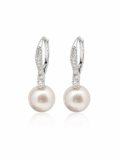 Pendientes Cianfrone Gioielli Mujer in Oro blanco Perla 18 Ct UOM897 - UOM897